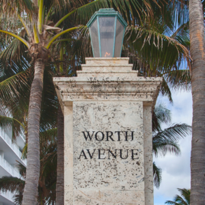 Worth Avenue In Palm Beach, Florida